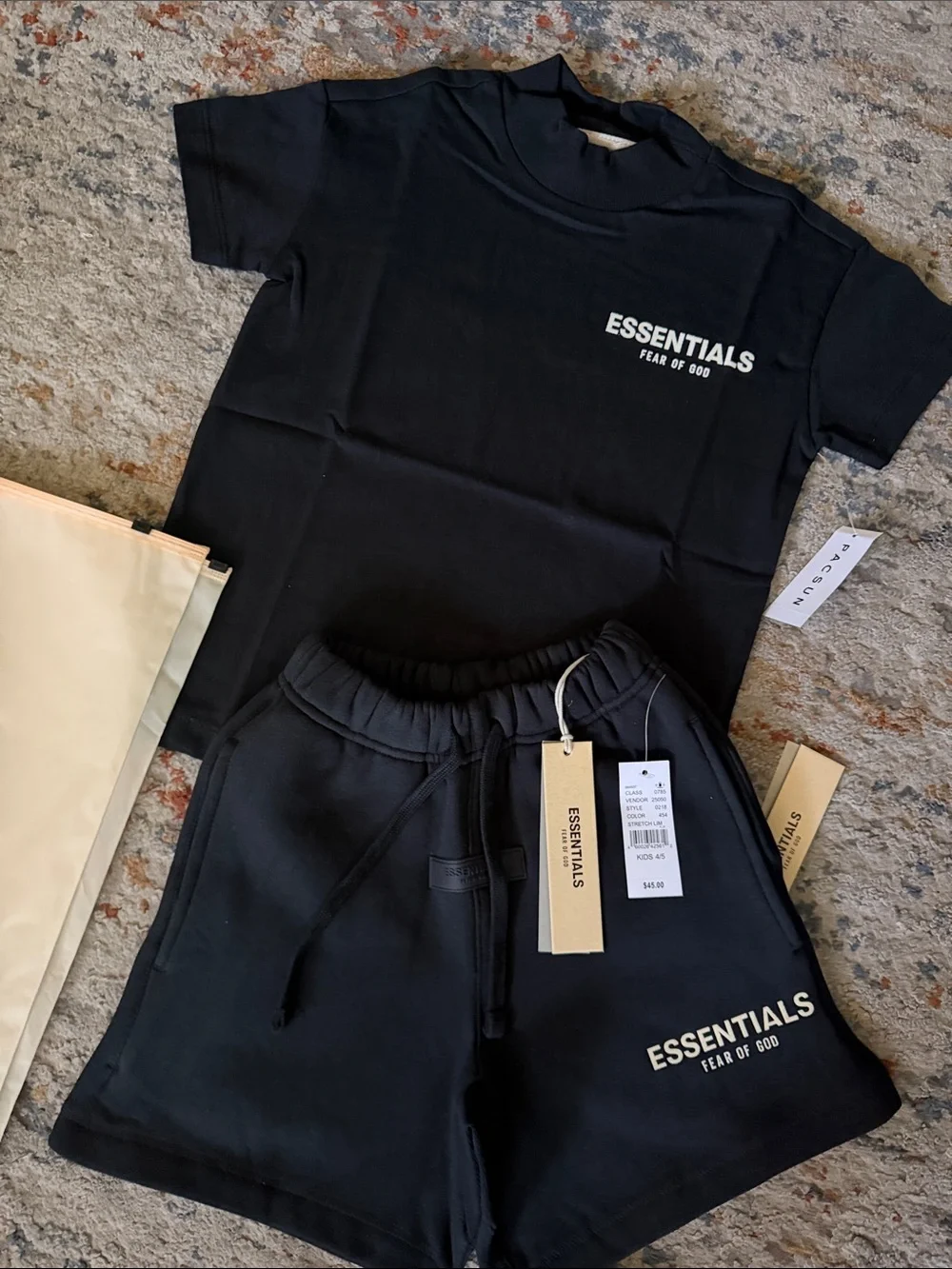 Essentials black branded